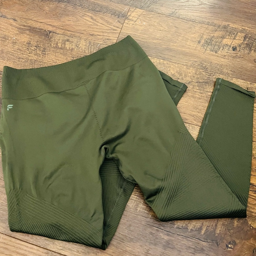 Fabletics Deep Green Active Leggings